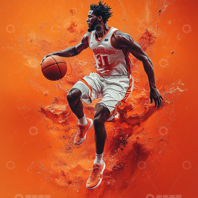 高清大图下载【趣麦麦图】篮球主题视觉