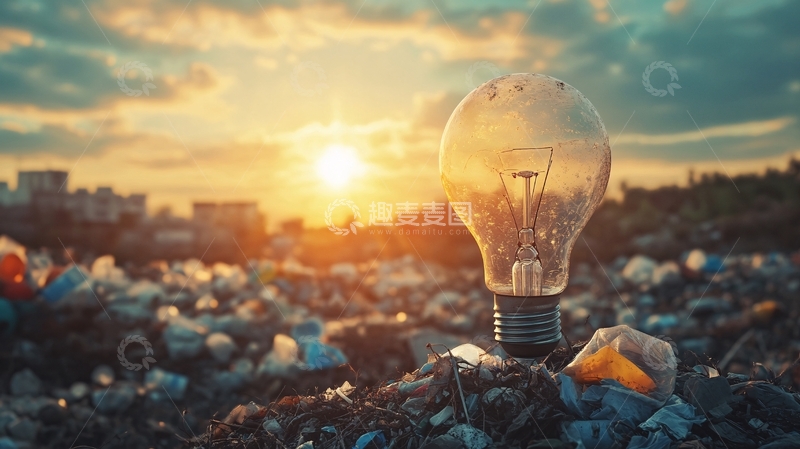 高清大图下载【趣麦麦图】治理塑料污染