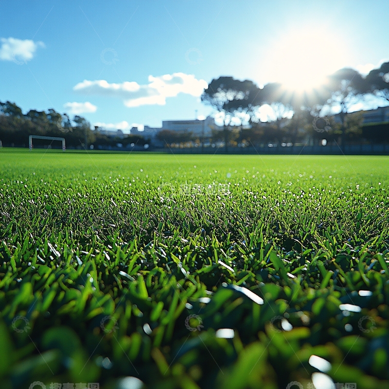 高清大图下载【趣麦麦图】阳光下的绿茵场15