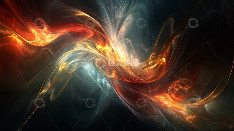 高清大图下载【趣麦麦图】烟雾彩色动感线条10