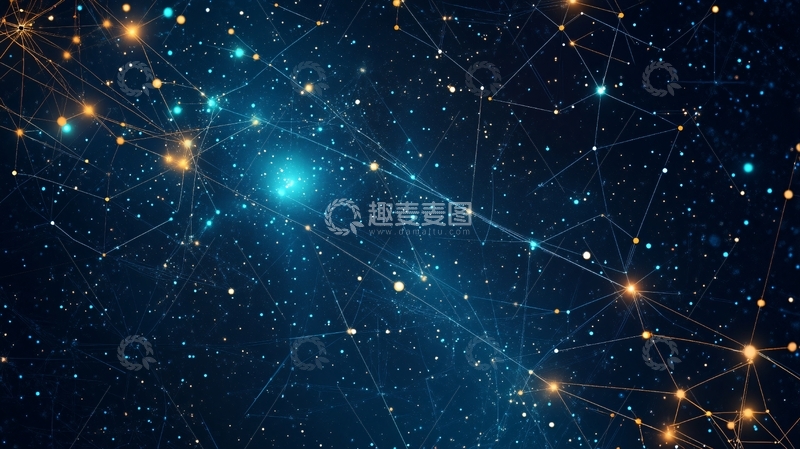 高清大图下载【趣麦麦图】满天星科技背景5