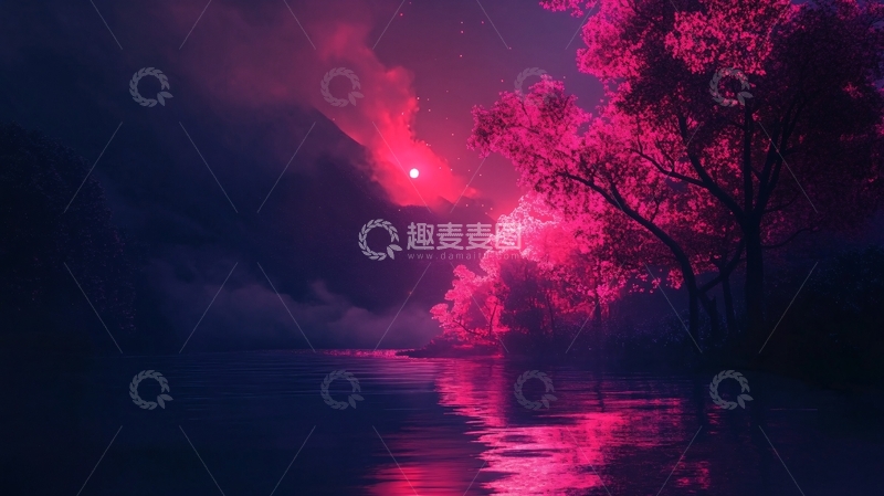 高清大图下载【趣麦麦图】云雾般的粉色虚幻10