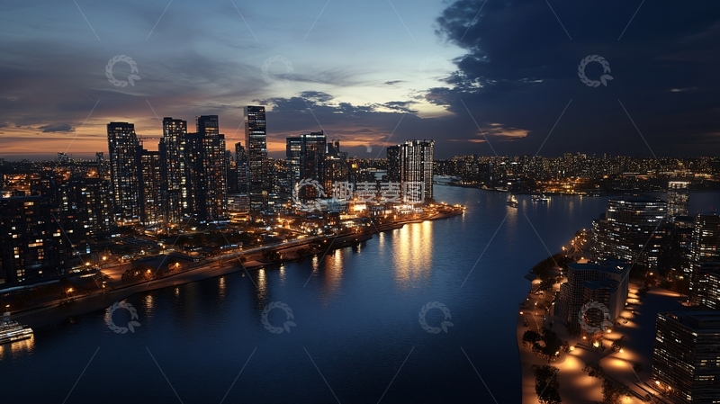 高清大图下载【趣麦麦图】城市风光高清宽幅