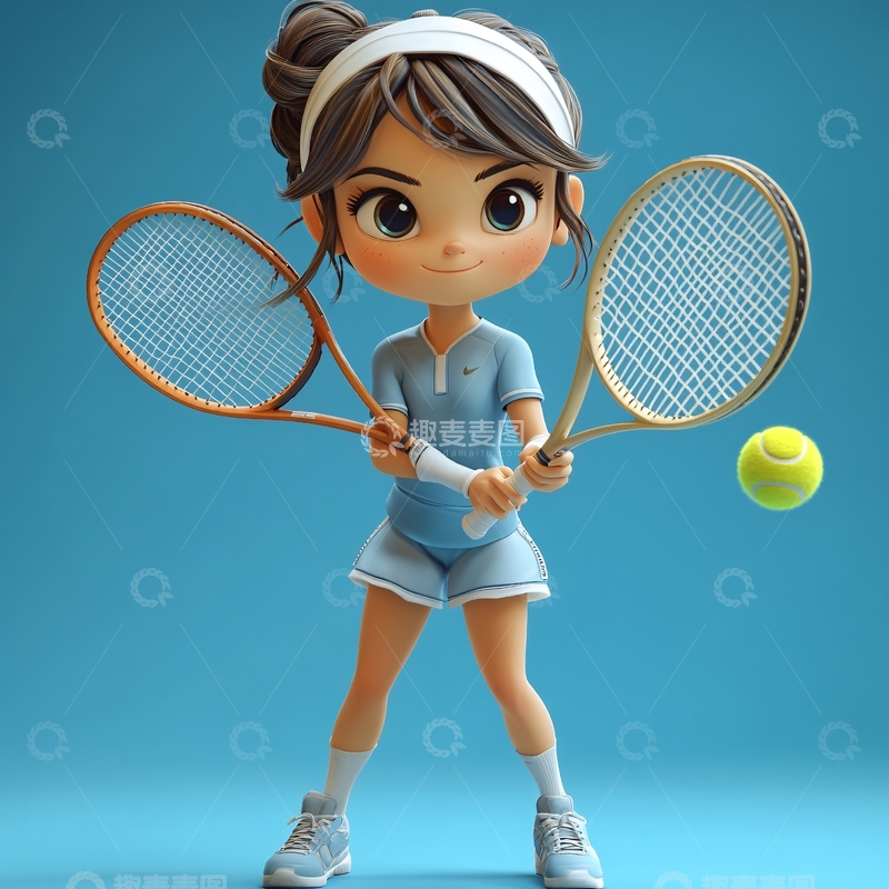 网球少女卡通3