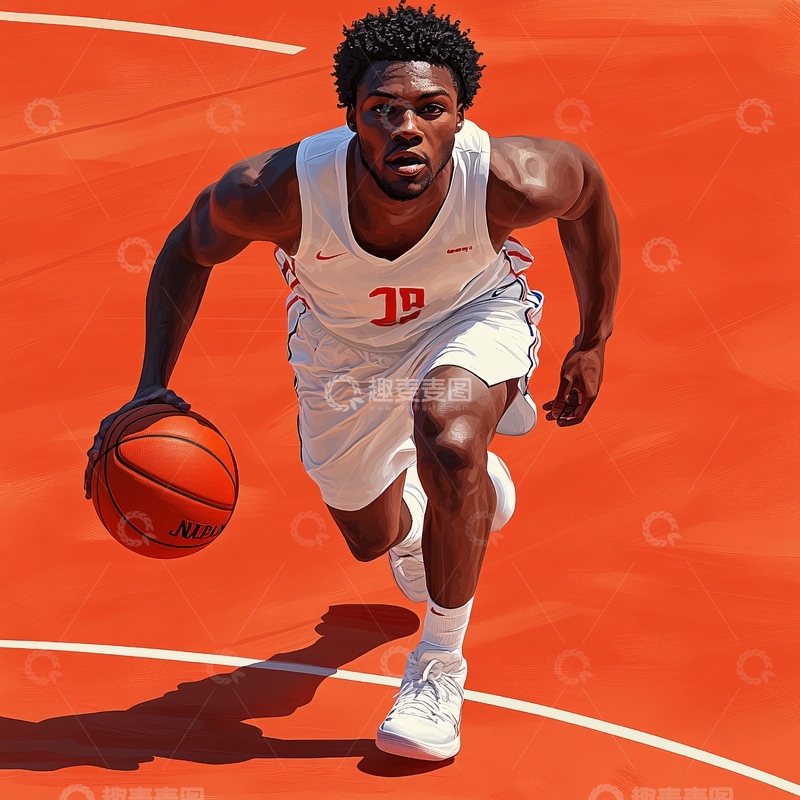 高清大图下载【趣麦麦图】奥运会篮球比赛