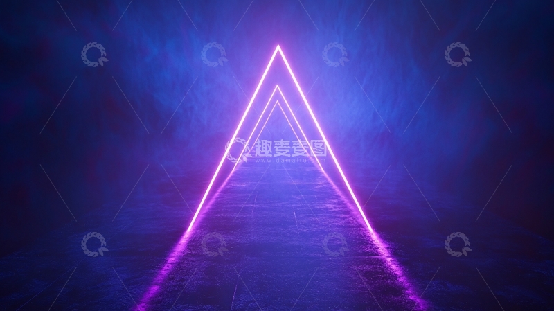 高清大图下载【趣麦麦图】流光溢彩的霓虹灯走廊23