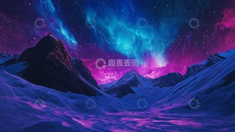 高清大图下载【趣麦麦图】紫色峰会背景2