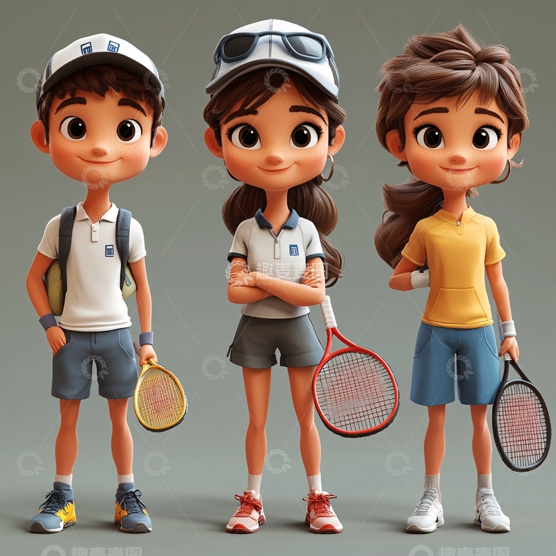 高清大图下载【趣麦麦图】版运动人物1