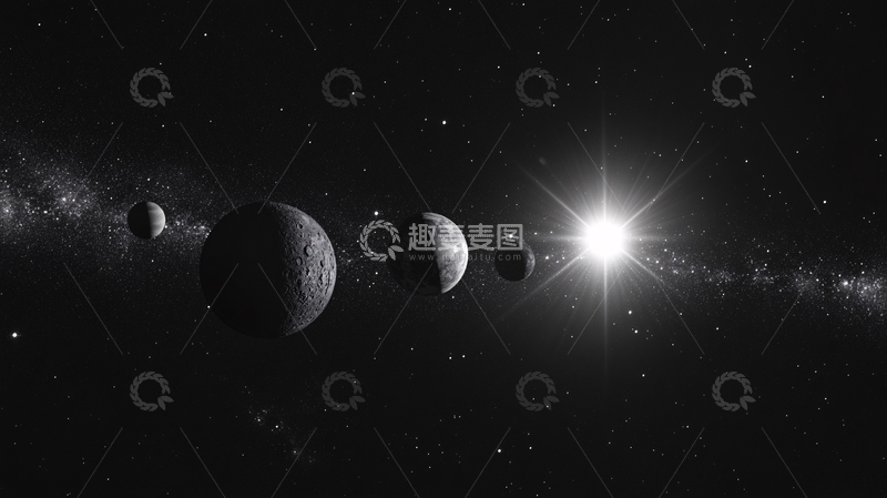 高清大图下载【趣麦麦图】七大行星