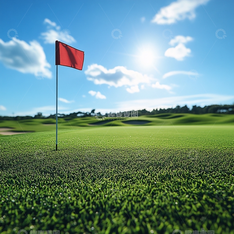 高清大图下载【趣麦麦图】高尔夫旗帜