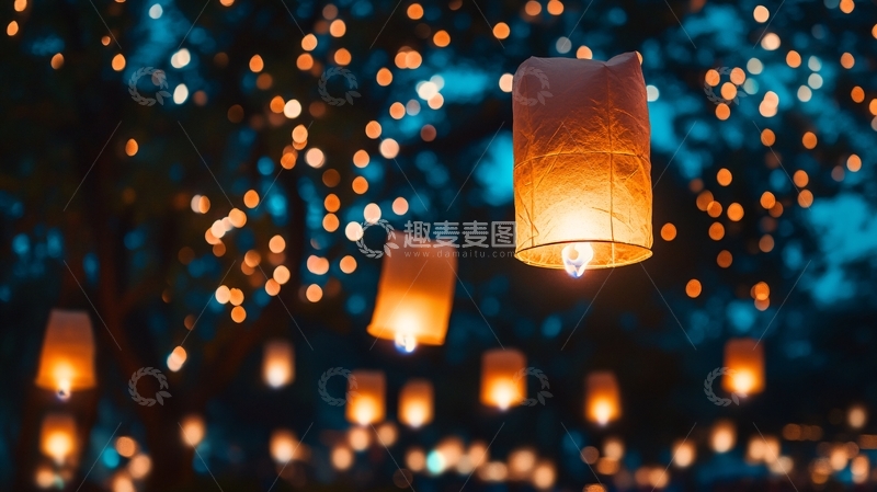 高清大图下载【趣麦麦图】上元灯节