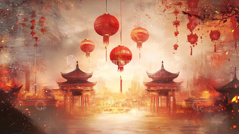 高清大图下载【趣麦麦图】喜庆氛围渲染46