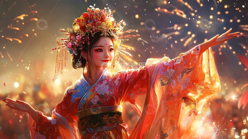 高清大图下载【趣麦麦图】古代花魁