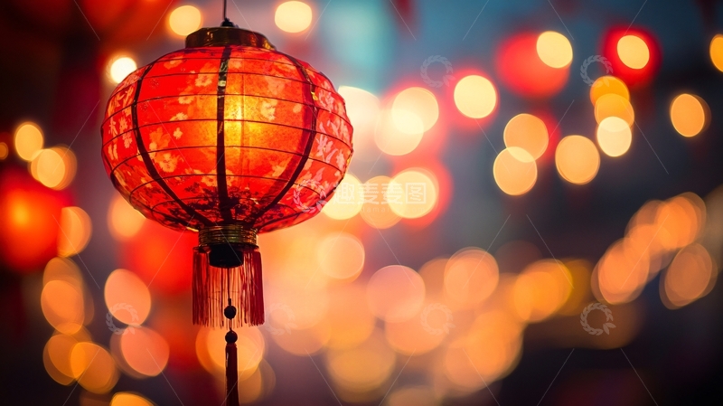 高清大图下载【趣麦麦图】高清唯美节日灯笼9