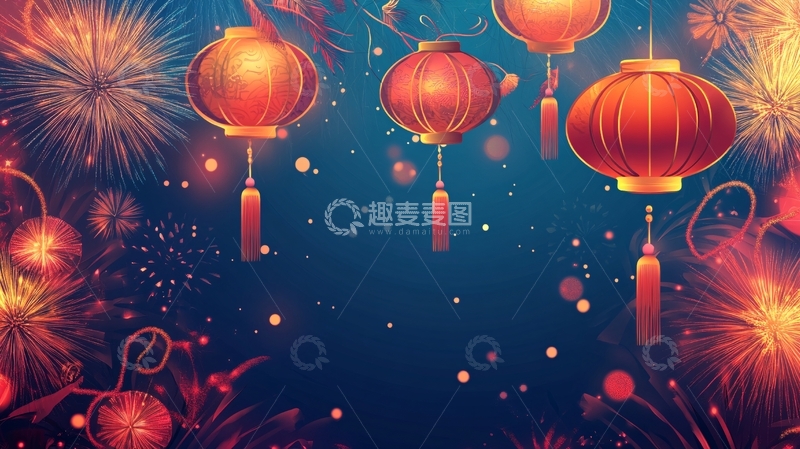 高清大图下载【趣麦麦图】港澳台新年背景