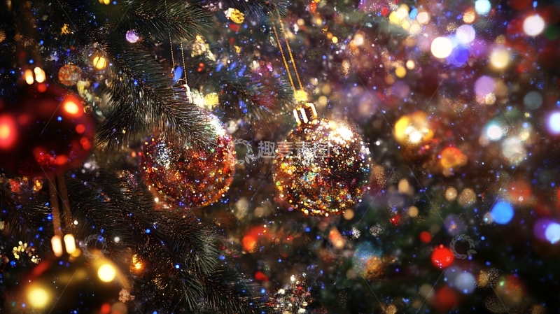 高清大图下载【趣麦麦图】圣诞树上的装饰品2