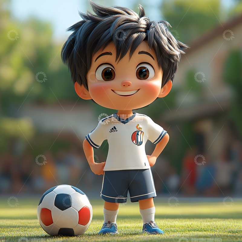 高清大图下载【趣麦麦图】版足球男孩8