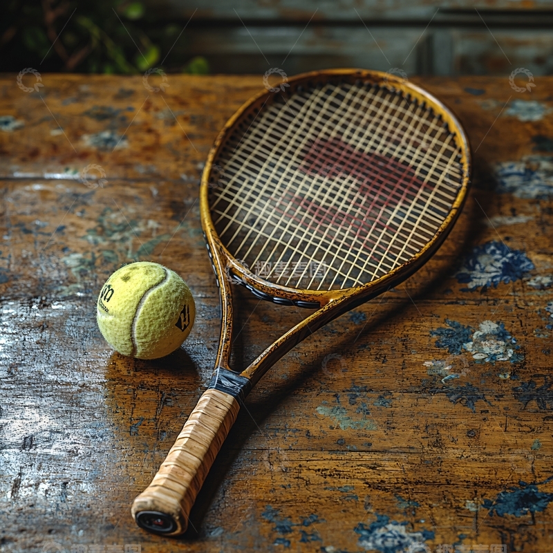 高清大图下载【趣麦麦图】网球网球拍2