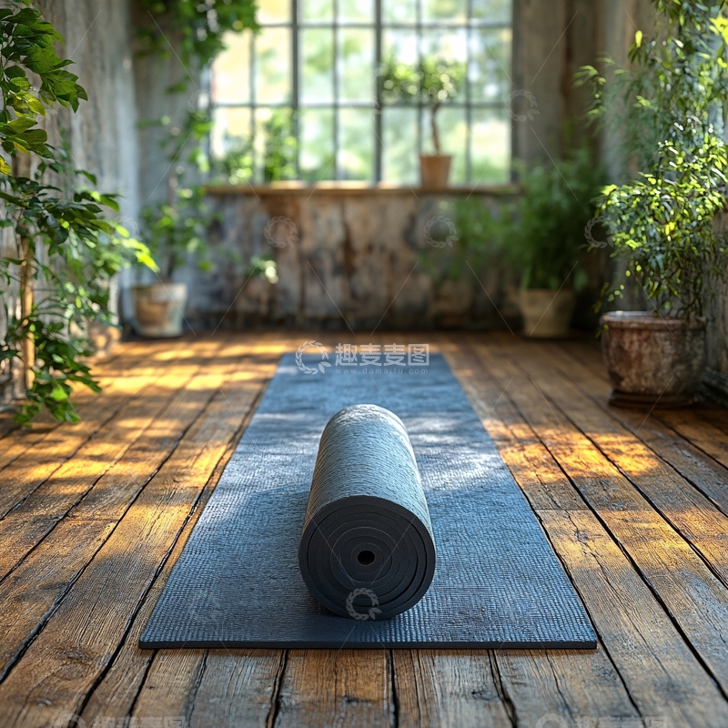高清大图下载【趣麦麦图】-打坐地垫素材2