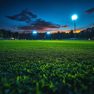 足球场夜色