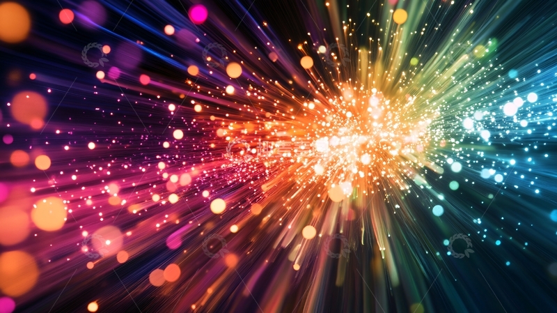 高清大图下载【趣麦麦图】炫彩放射背景5