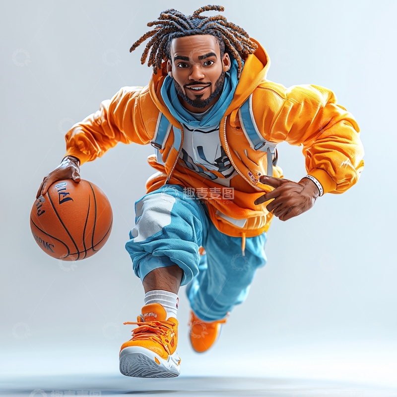 高清大图下载【趣麦麦图】篮球鞋篮球服篮球人物