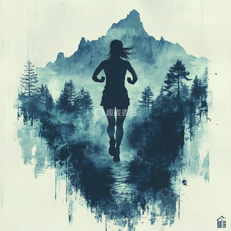 高清大图下载【趣麦麦图】越野跑主视觉