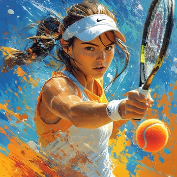 网球运动插画31