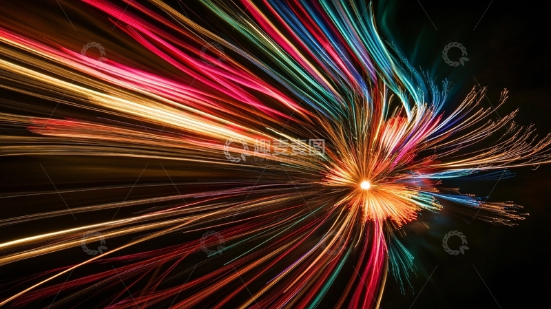 高清大图下载【趣麦麦图】轨迹炫彩背景4