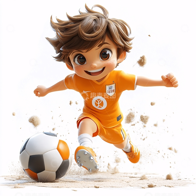 高清大图下载【趣麦麦图】版足球男孩9