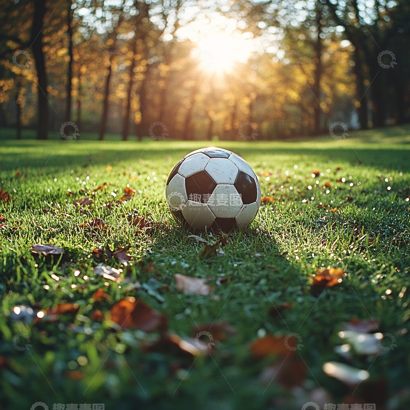 高清大图下载【趣麦麦图】阳光下的足球9