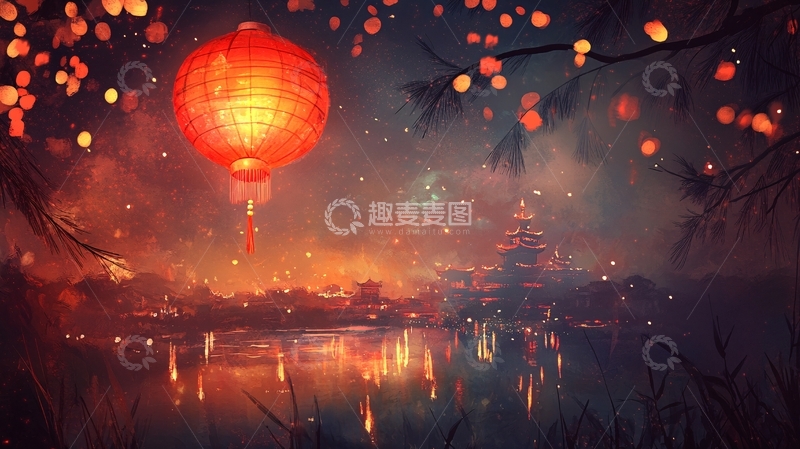 高清大图下载【趣麦麦图】古风夜景23