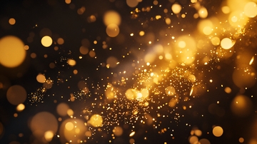 高清金色梦幻光斑3