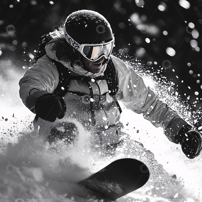 体育运动单板滑雪