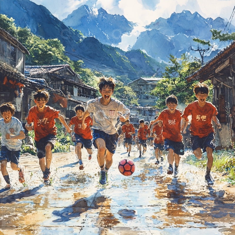 高清大图下载【趣麦麦图】奔跑吧少年