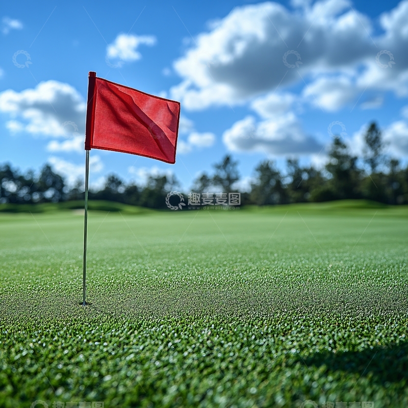 高清大图下载【趣麦麦图】高尔夫旗帜1