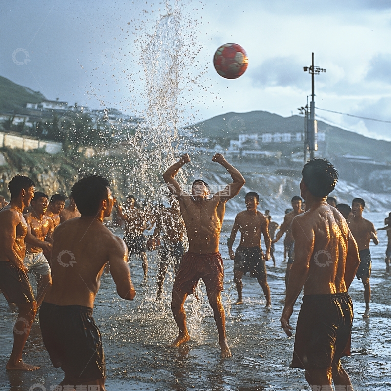 高清大图下载【趣麦麦图】足球运动员比赛