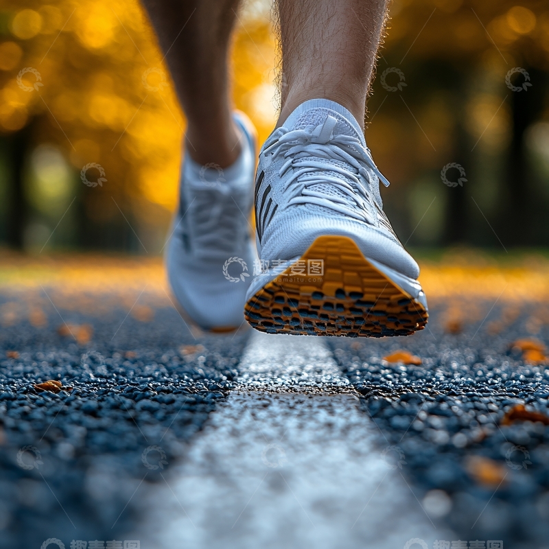 高清大图下载【趣麦麦图】秋天里晨练的人4