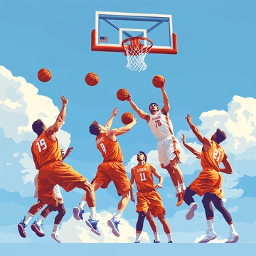 校园篮球赛篮球运动1