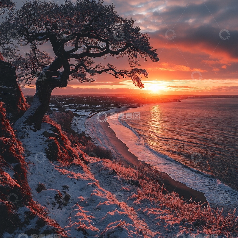 高清大图下载【趣麦麦图】冬日唯美树景5