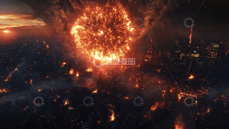 高清大图下载【趣麦麦图】电影烟火特技