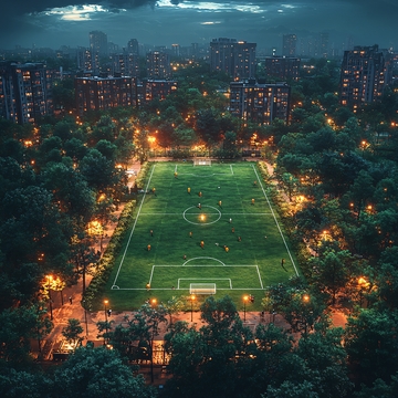 城市中的足球场