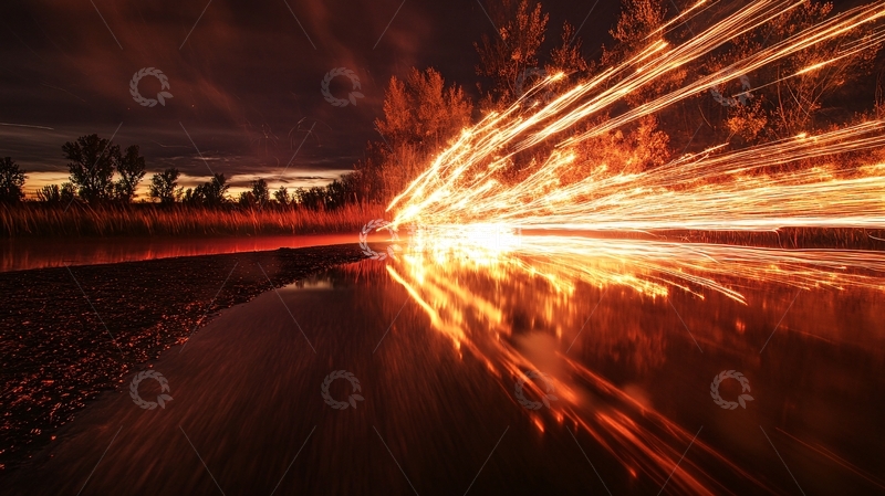 高清大图下载【趣麦麦图】长时间爆光