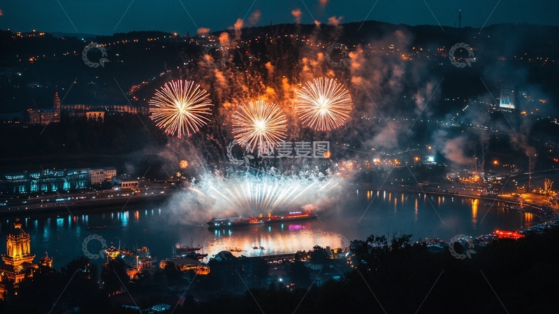 高清大图下载【趣麦麦图】烟火齐鸣6