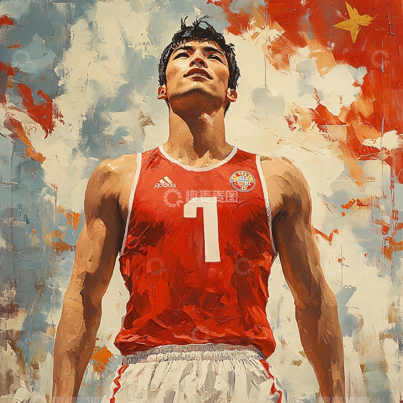 高清大图下载【趣麦麦图】个人原创插画运动员13