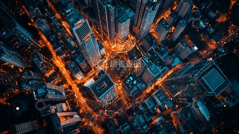 高清大图下载【趣麦麦图】旺角航拍1