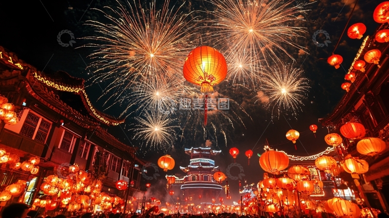 高清大图下载【趣麦麦图】元宵节繁荣5