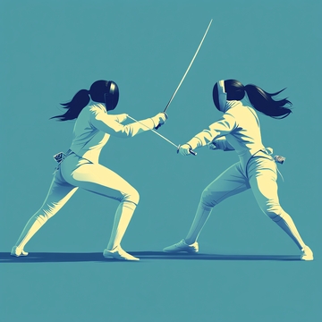 武术功夫击剑体育竞技1