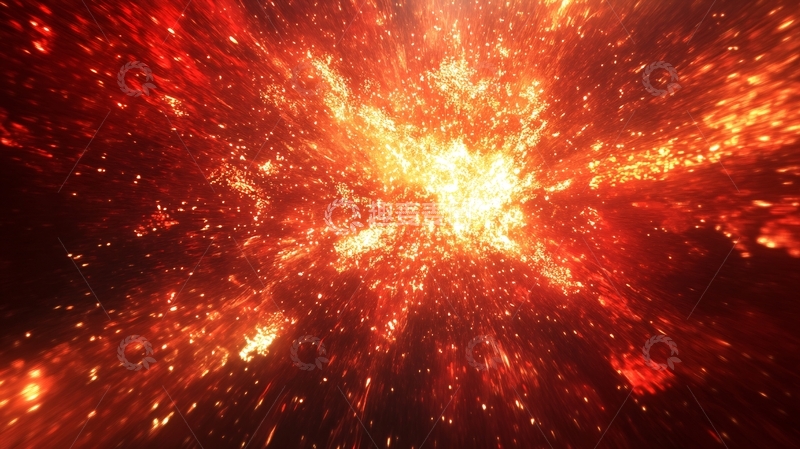 高清大图下载【趣麦麦图】红色爆炸