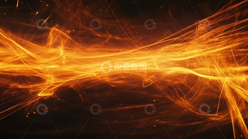 高清大图下载【趣麦麦图】黄色炫酷线条背景